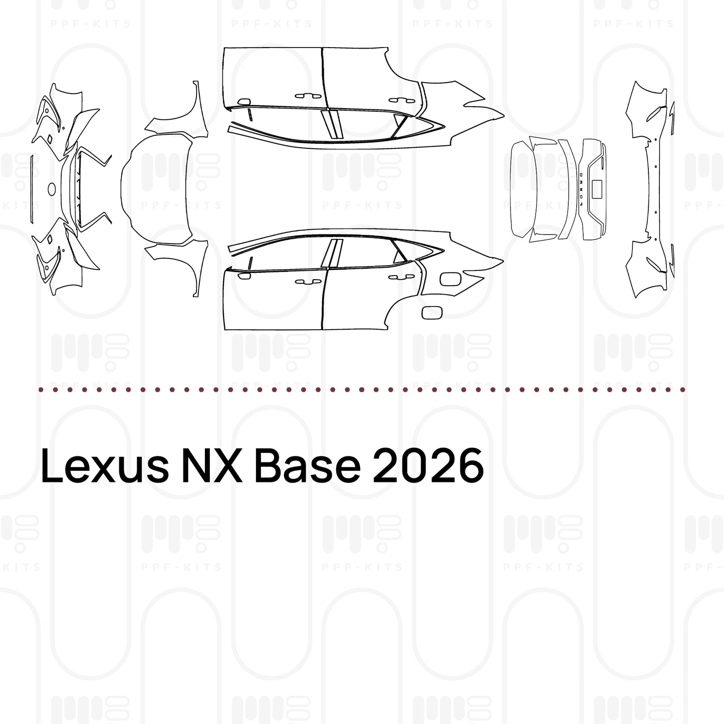 PPF prédécoupé Lexus NX Base 2026