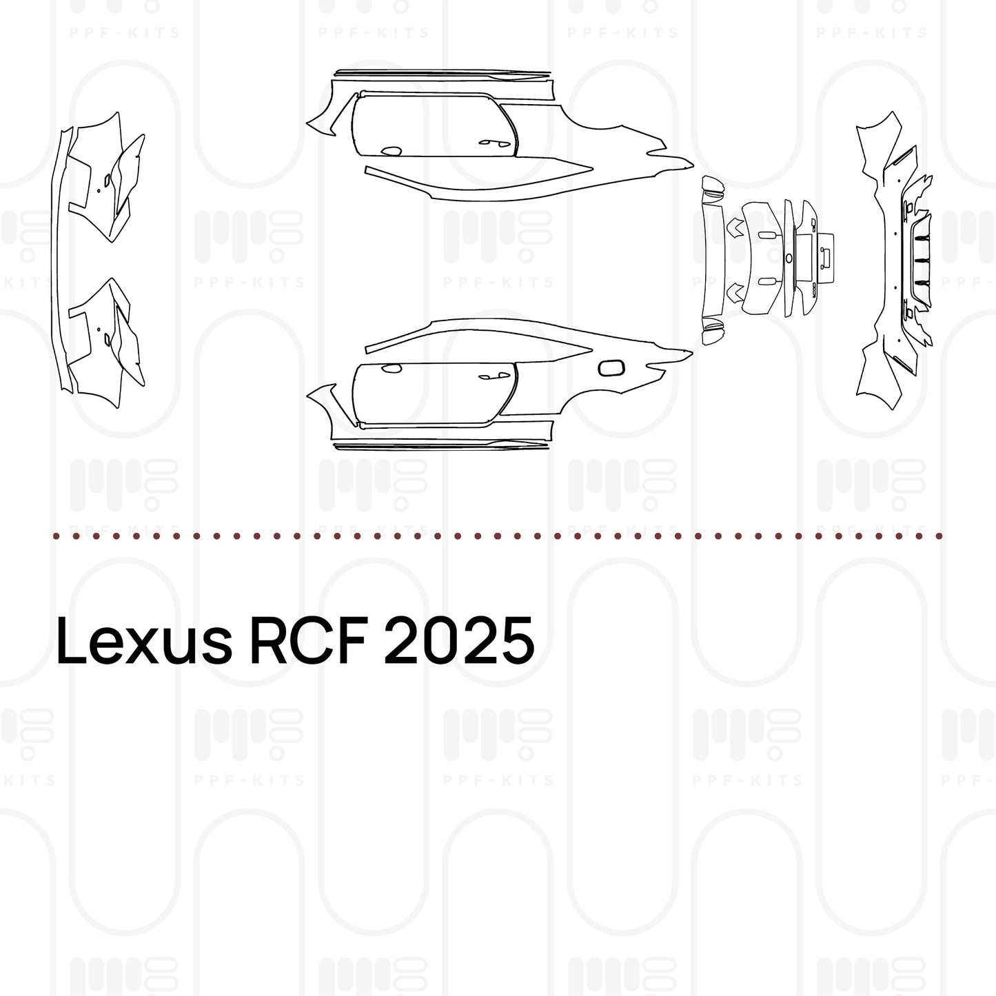 PPF prédécoupé Lexus RCF 2025