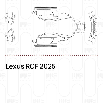 PPF prédécoupé Lexus RCF 2025