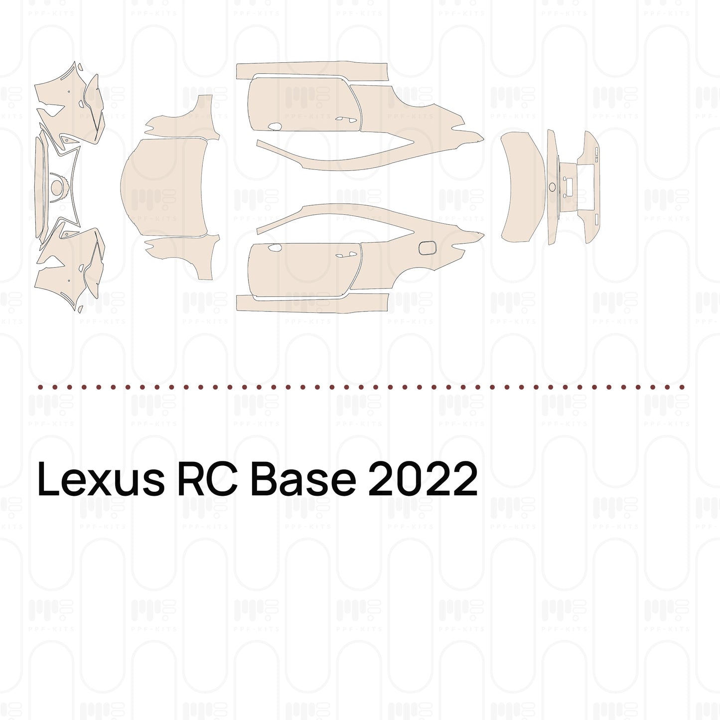 PPF prédécoupé Lexus RC Base 2022