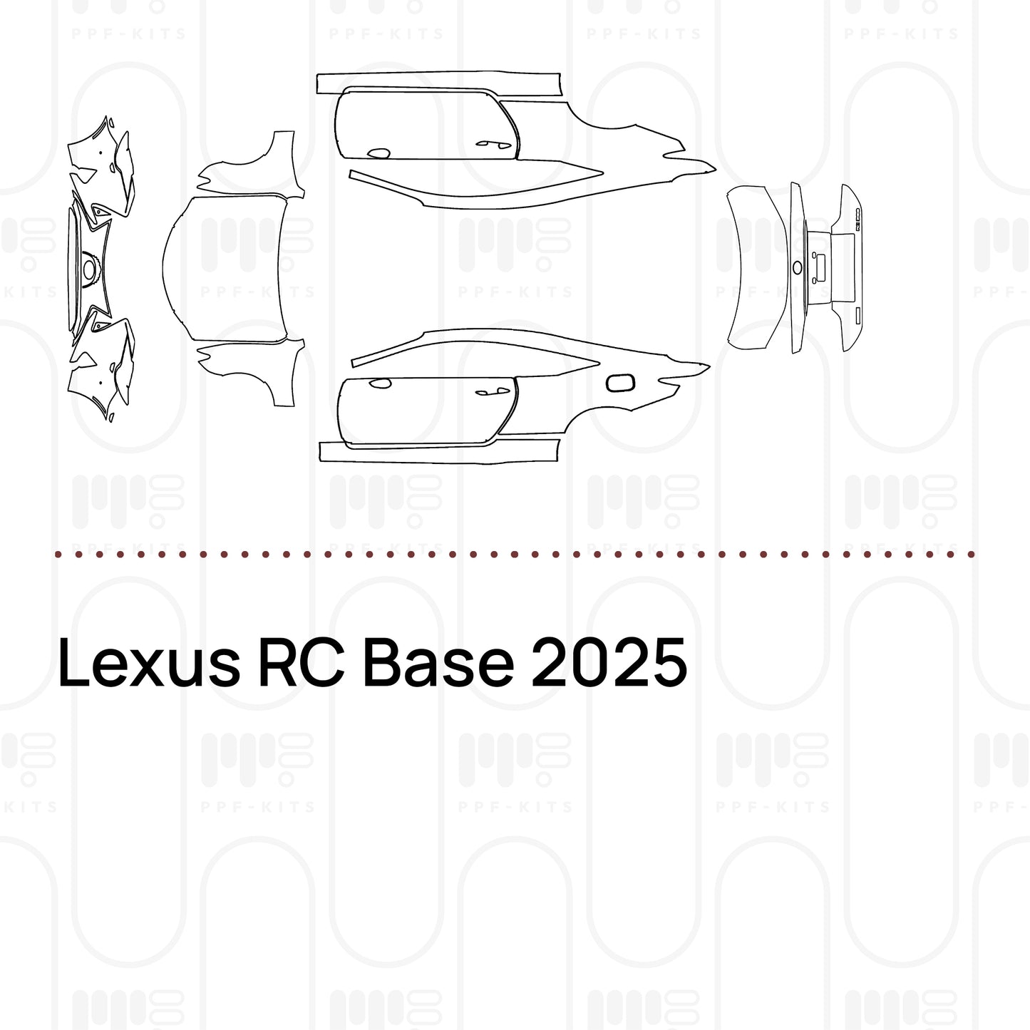 PPF prédécoupé Lexus RC Base 2025