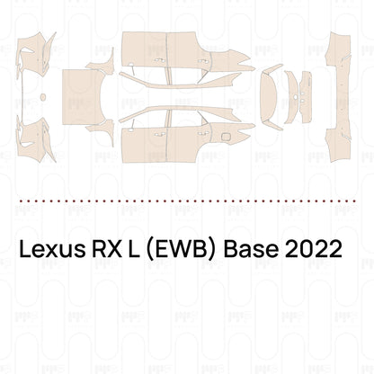 PPF prédécoupé Lexus RX L (EWB) Base 2022