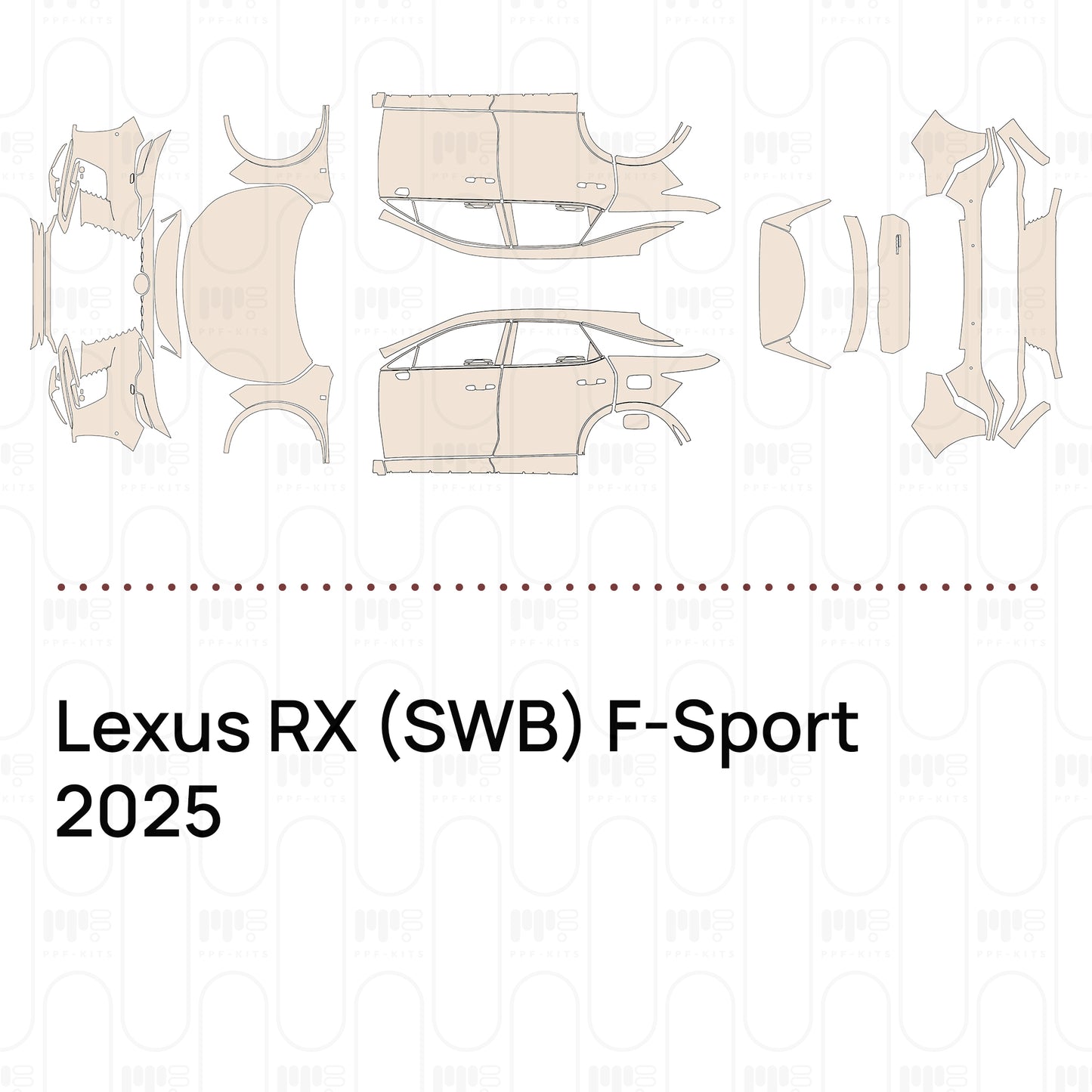 PPF prédécoupé Lexus RX (SWB) F-Sport 2025