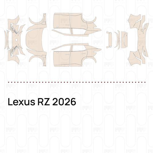 PPF prédécoupé Lexus RZ 2026