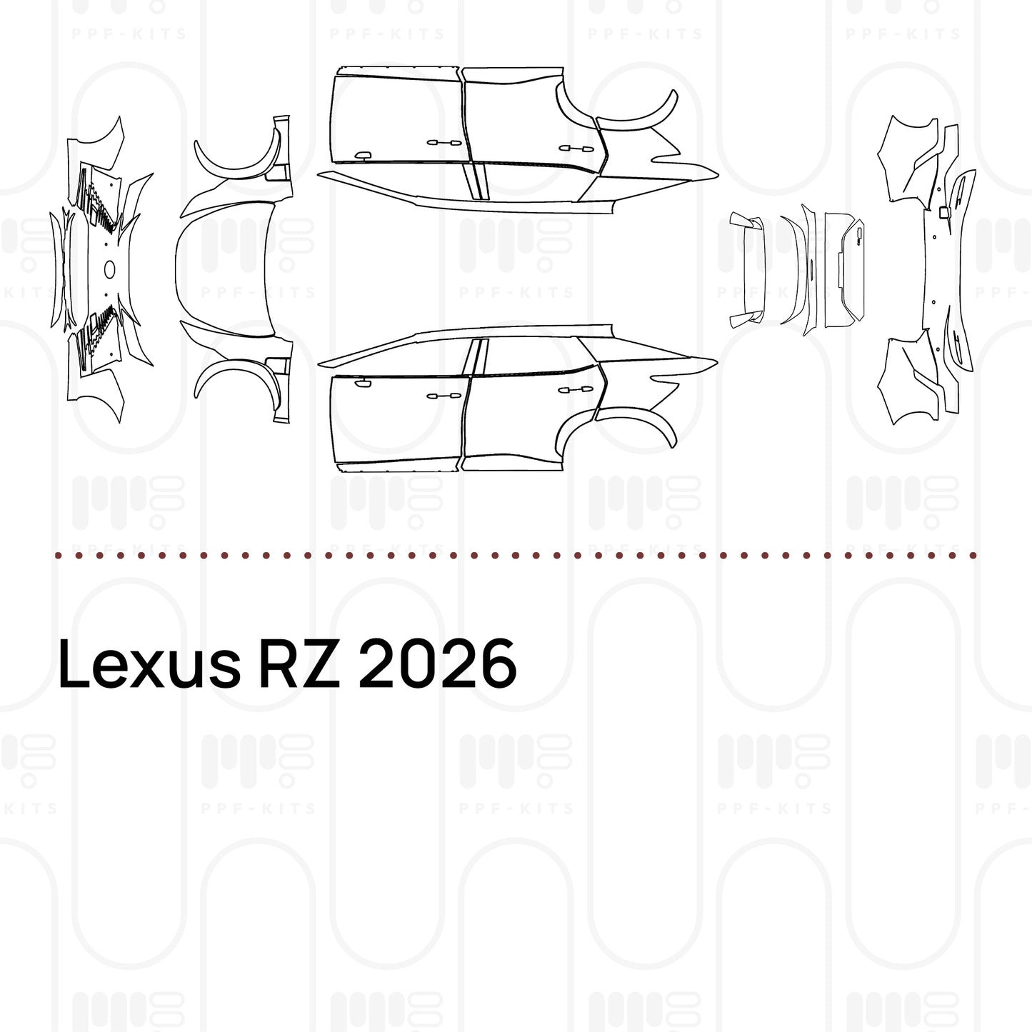 PPF prédécoupé Lexus RZ 2026
