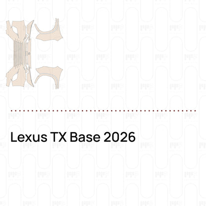 PPF prédécoupé Lexus TX Base 2026