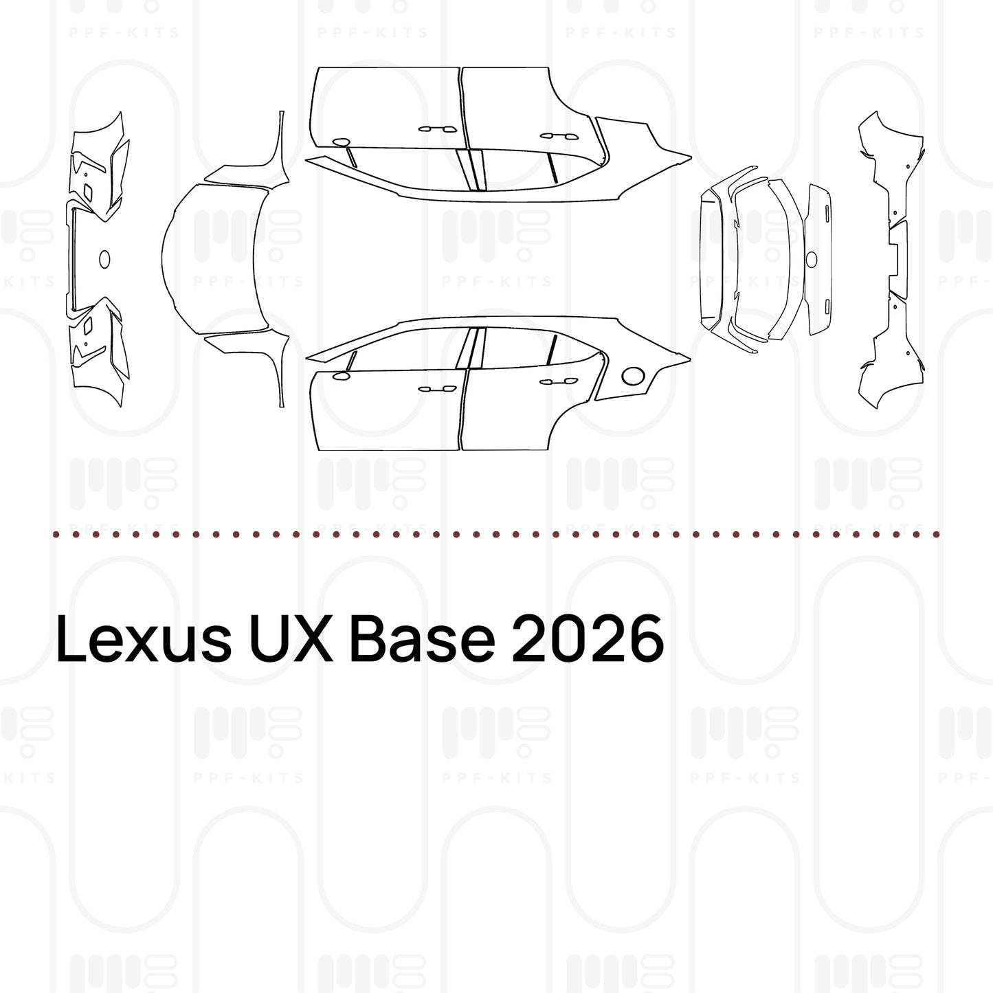 PPF prédécoupé Lexus UX Base 2026