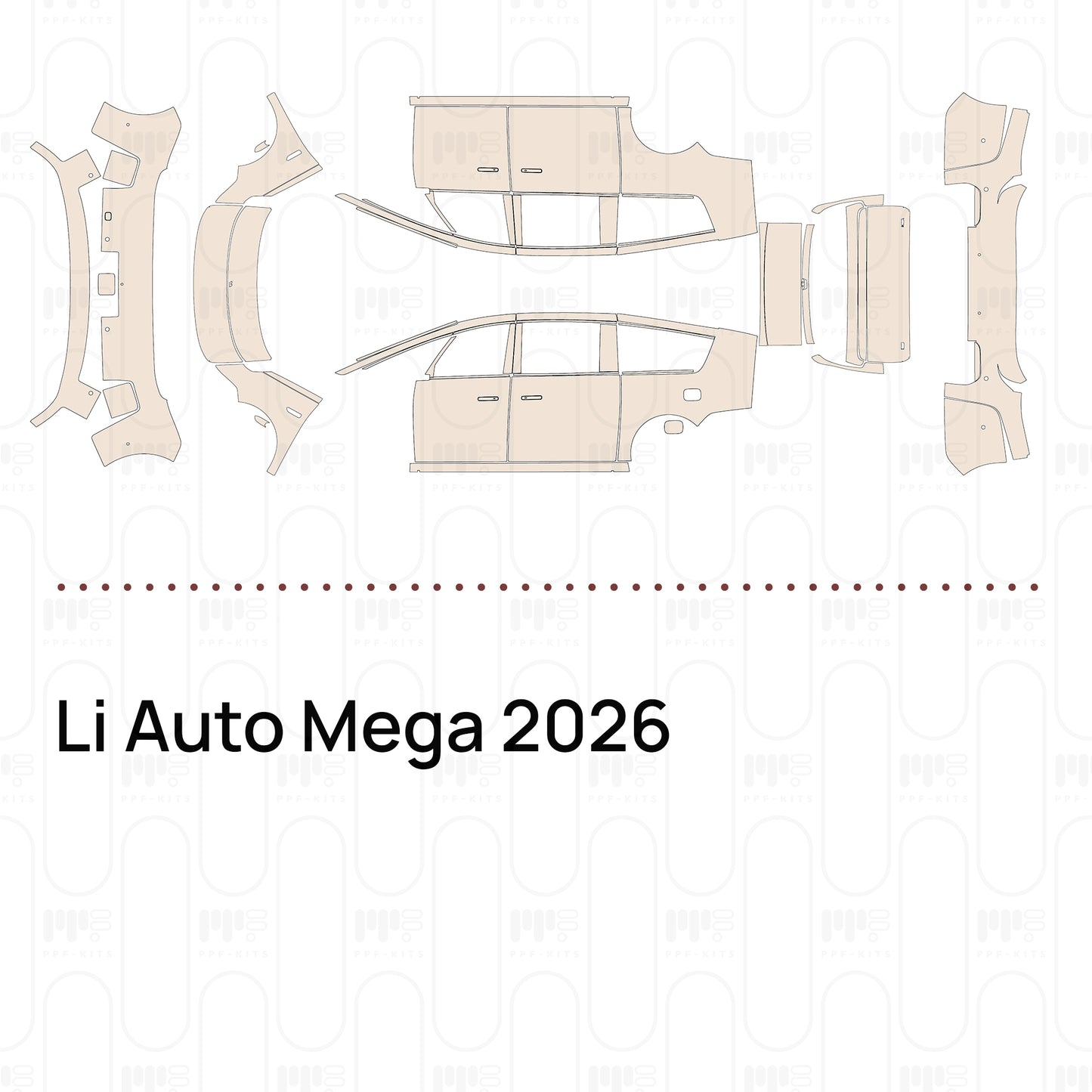 PPF prédécoupé Li Auto Mega 2026