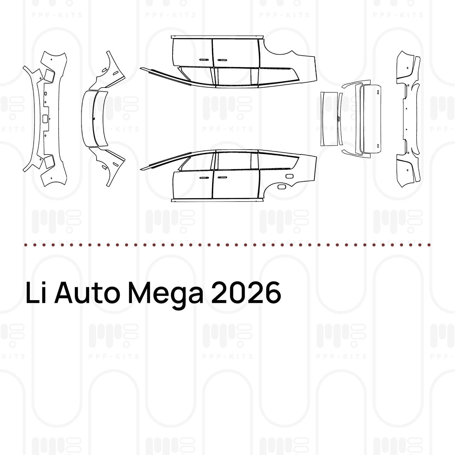 PPF prédécoupé Li Auto Mega 2026