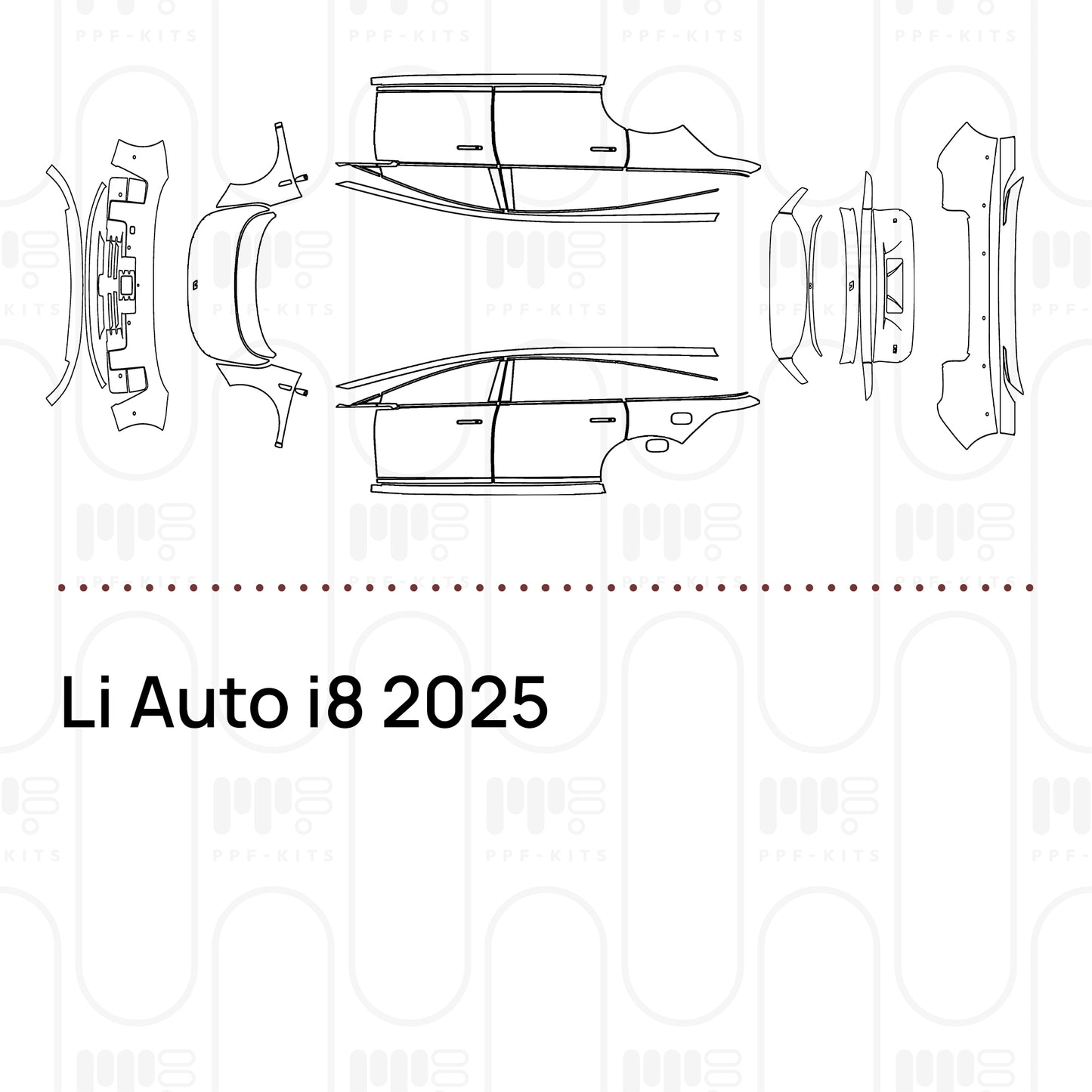 PPF prédécoupé Li Auto i8 2025