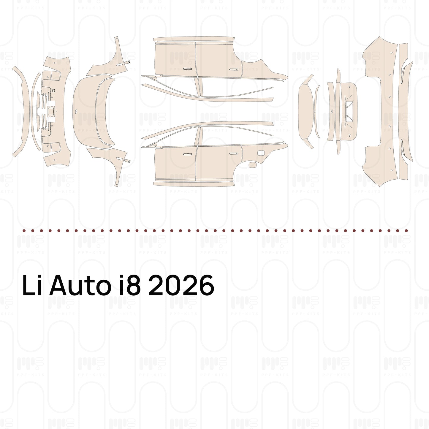 PPF prédécoupé Li Auto i8 2026