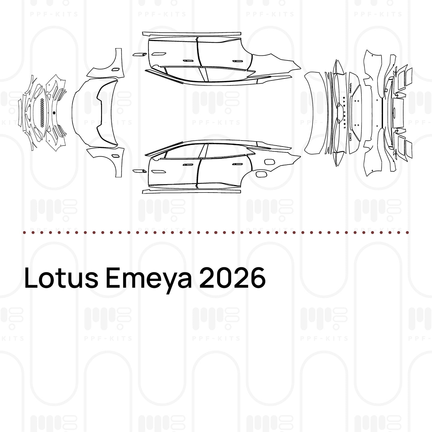 PPF prédécoupé Lotus Emeya 2026
