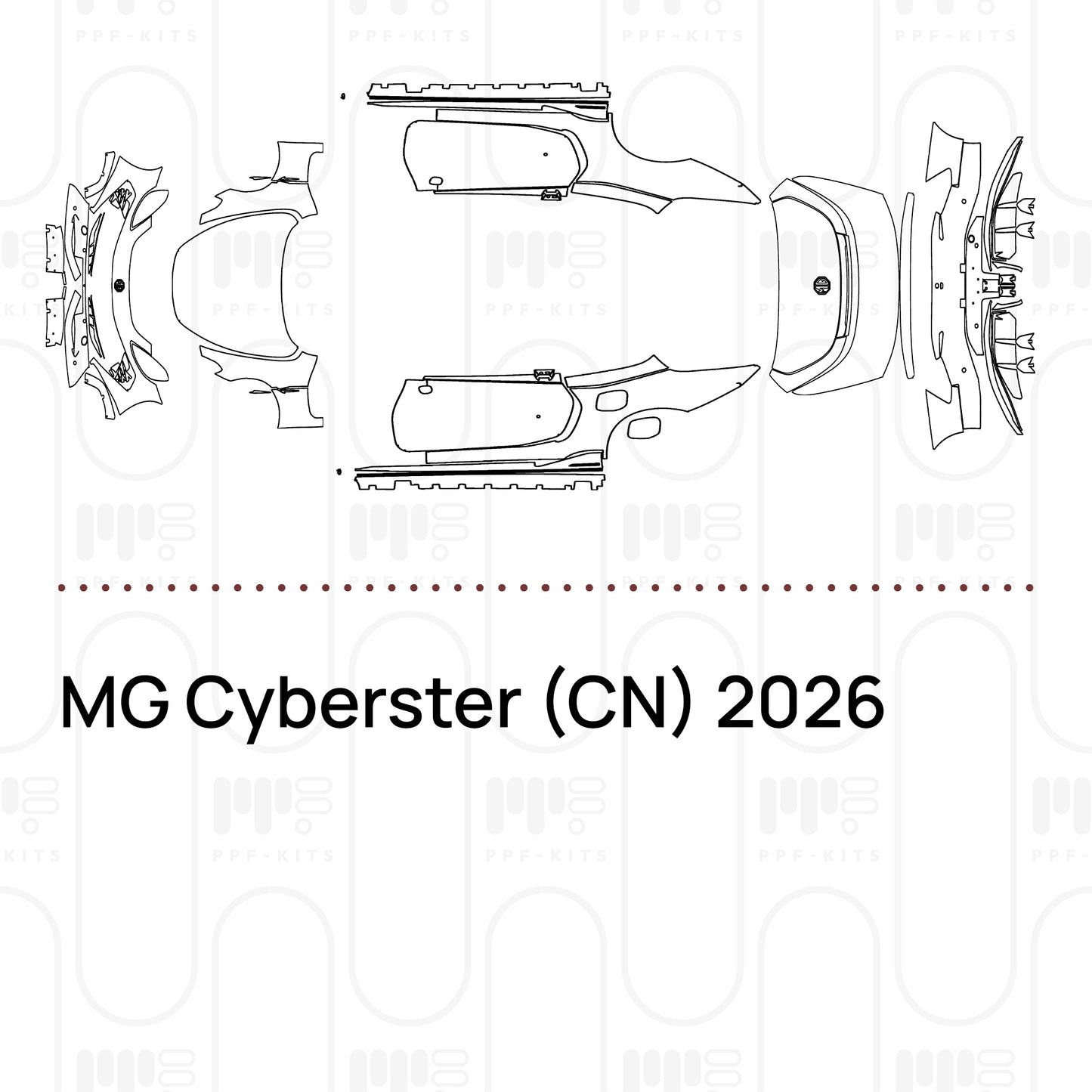 PPF prédécoupé MG Cyberster (CN) 2026