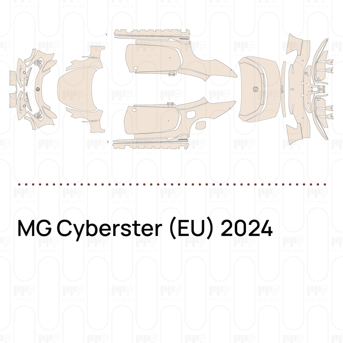 PPF prédécoupé MG Cyberster (EU) 2024