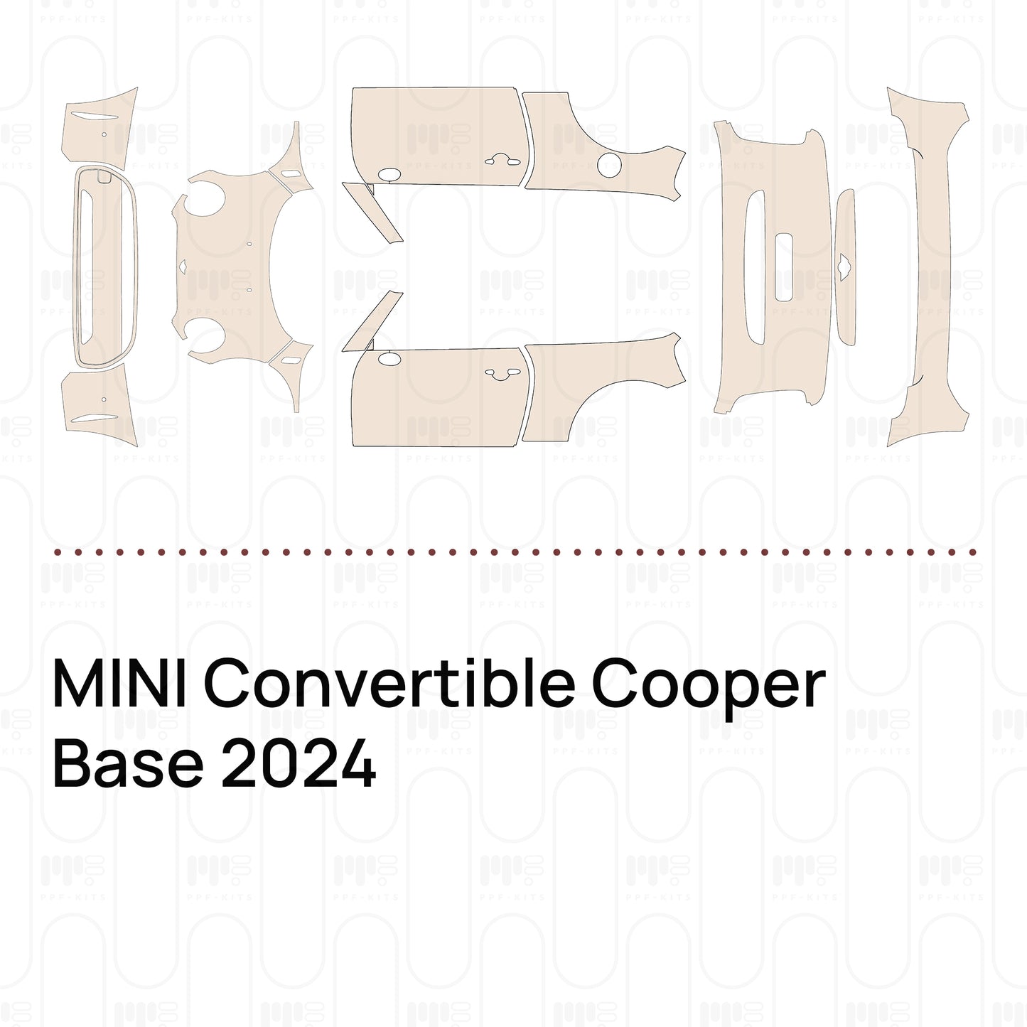 PPF prédécoupé MINI Convertible Cooper Base 2024