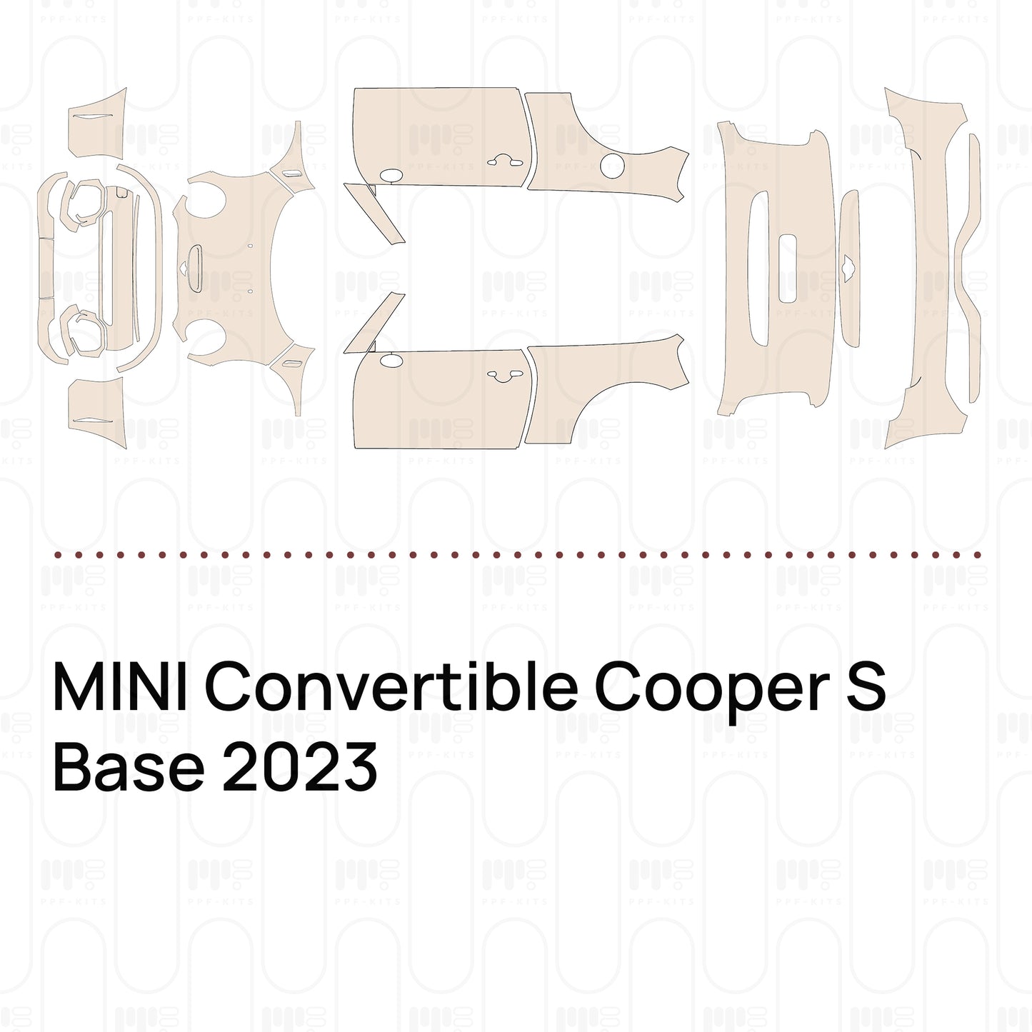 PPF prédécoupé MINI Convertible Cooper S Base 2023