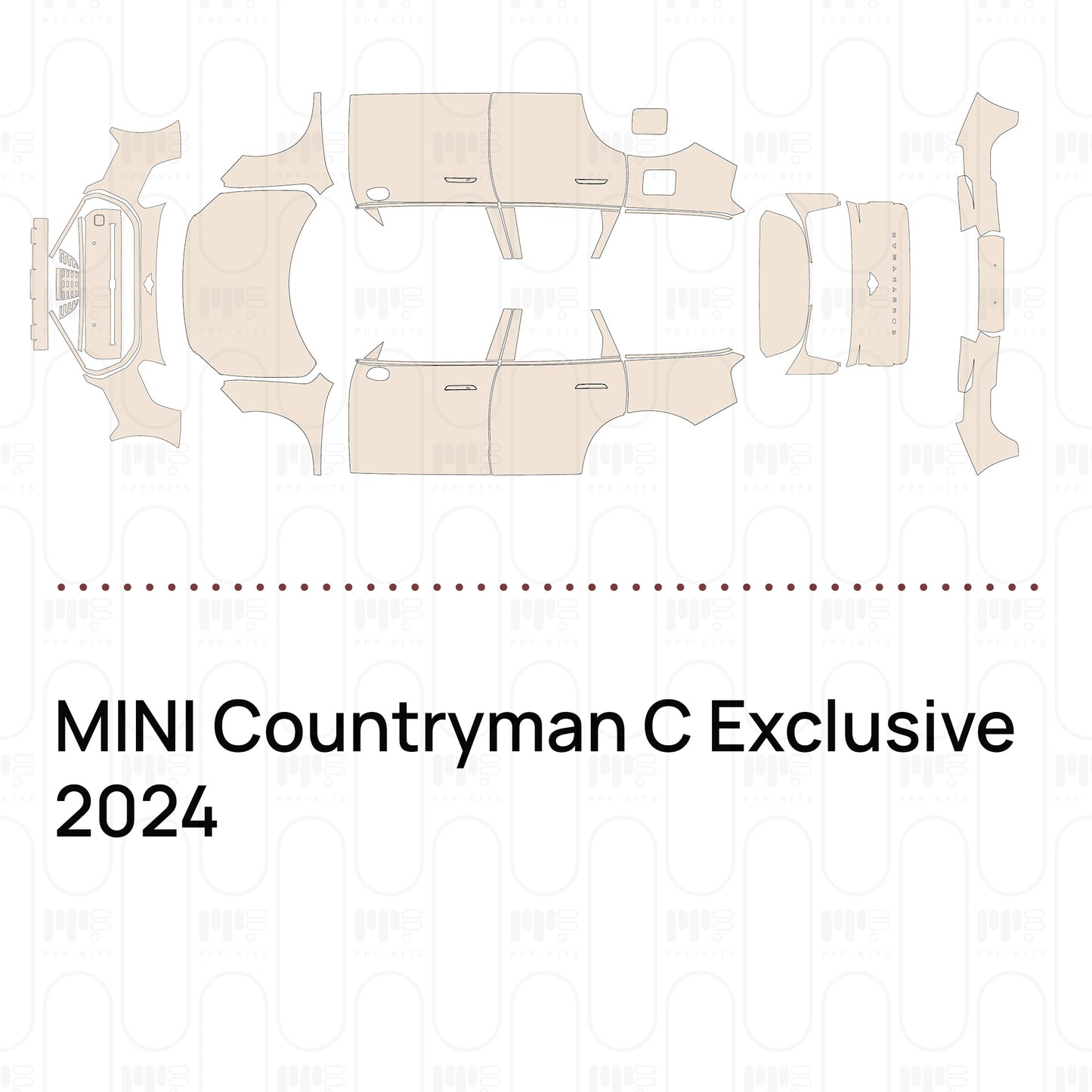 PPF prédécoupé MINI Countryman C Exclusive 2024