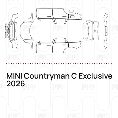 PPF prédécoupé MINI Countryman C Exclusive 2026