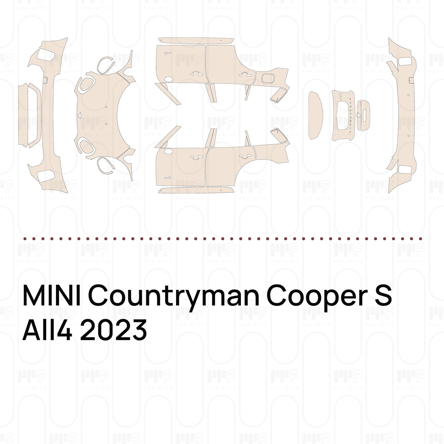 PPF prédécoupé MINI Countryman Cooper S All4 2023