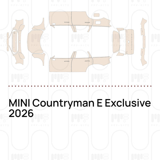 MINI Countryman E Exclusive 2026 – Film de protection PPF prédécoupé