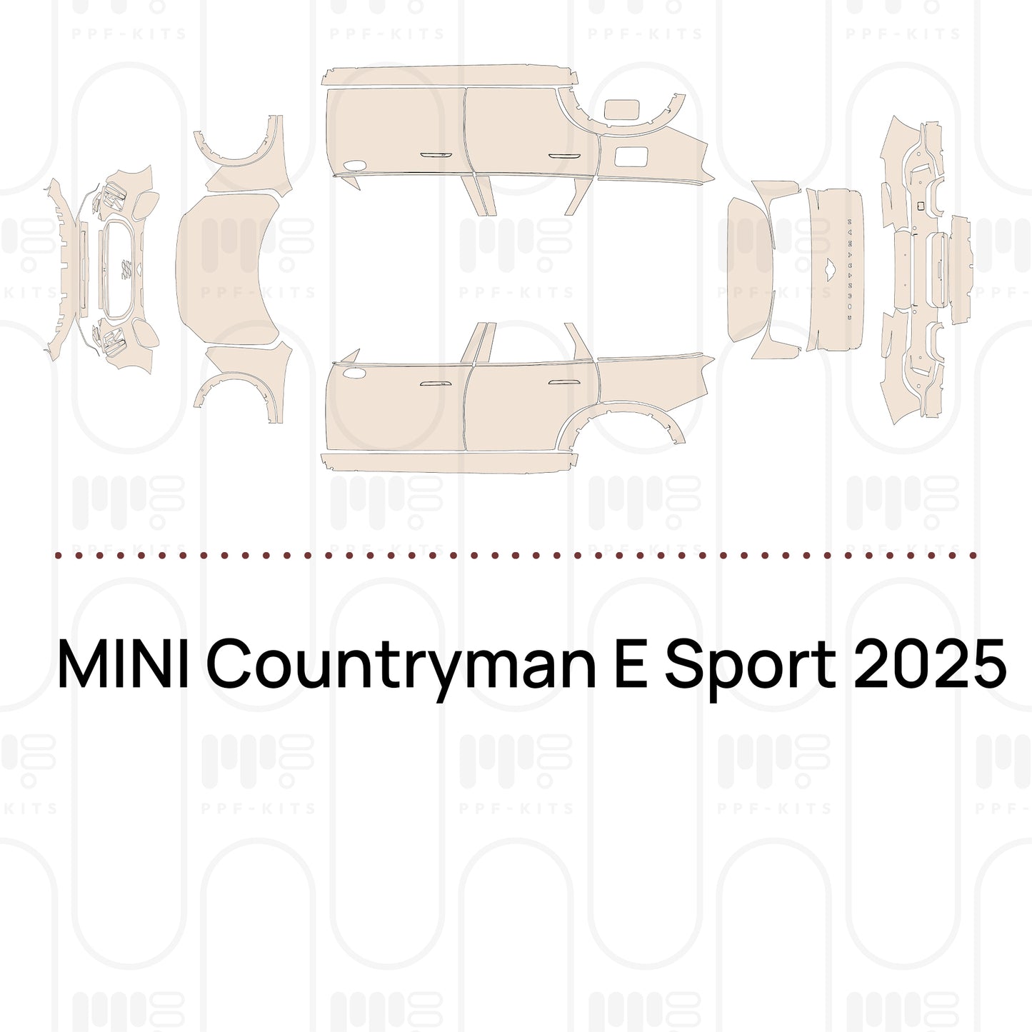 PPF prédécoupé MINI Countryman E Sport 2025