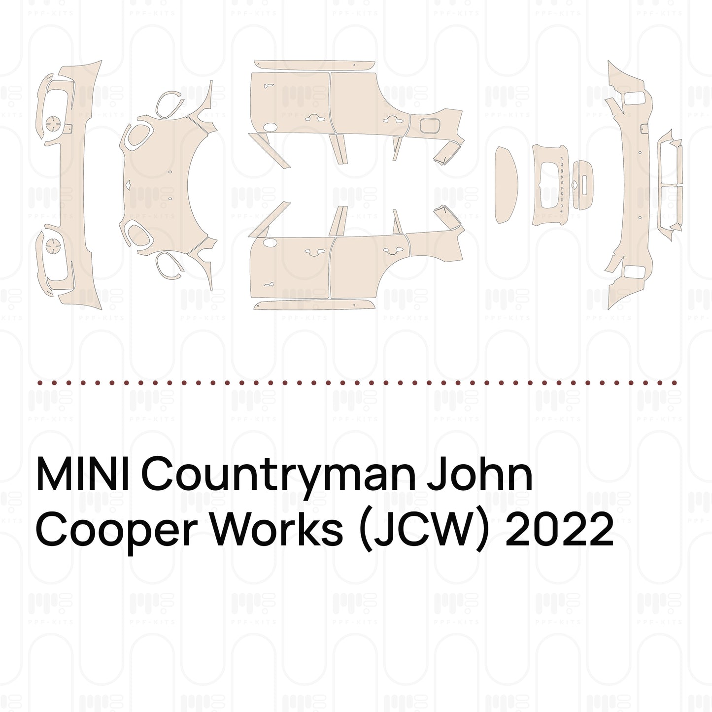 PPF prédécoupé MINI Countryman John Cooper Works (JCW) 2022