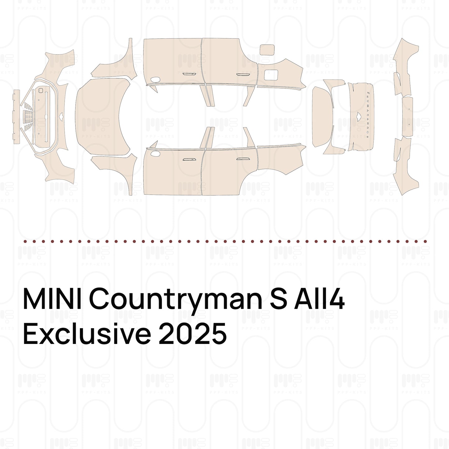 PPF prédécoupé MINI Countryman S All4 Exclusive 2025