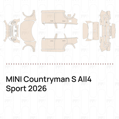 PPF prédécoupé MINI Countryman S All4 Sport 2026