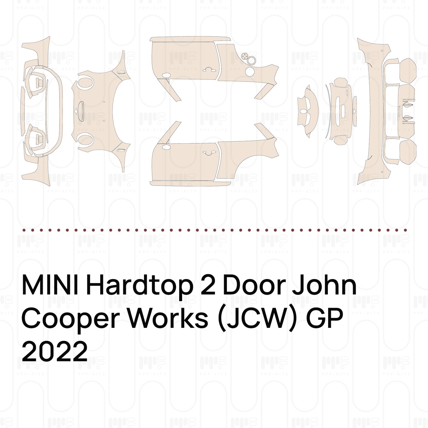 PPF prédécoupé MINI Hardtop 2 Door John Cooper Works (JCW) GP 2022