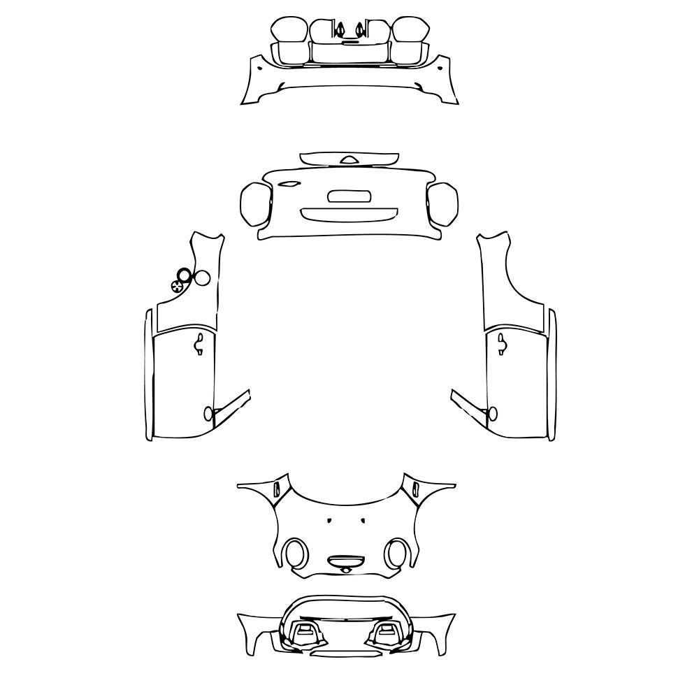 Pre-Cut PPF MINI MINI Convertible John Cooper Works (JCW) 2022 - PPF-Kits
