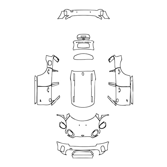Pre-Cut PPF MINI MINI Countryman Cooper S E All4 2022 - PPF-Kits