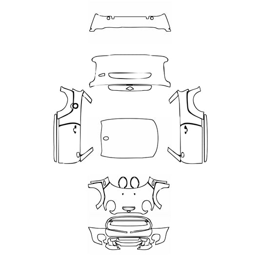 Pre-Cut PPF MINI MINI Hardtop 2 Door John Cooper Works (JCW) GP 2021 - PPF-Kits
