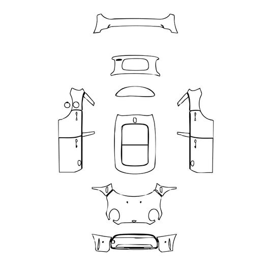 Pre-Cut PPF MINI MINI Hardtop 4 Door Cooper Base 2022 - PPF-Kits