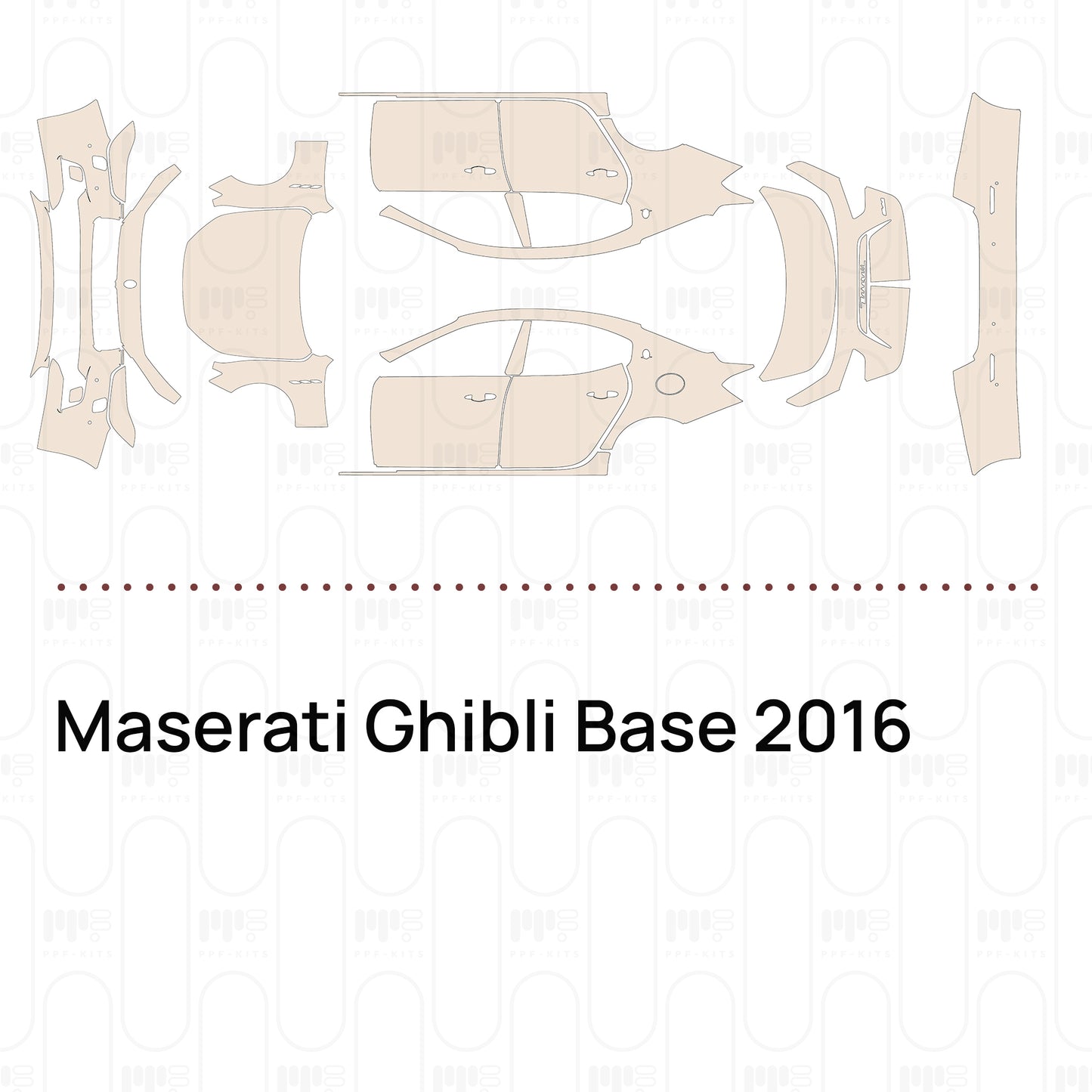 PPF prédécoupé Maserati Ghibli Base 2016