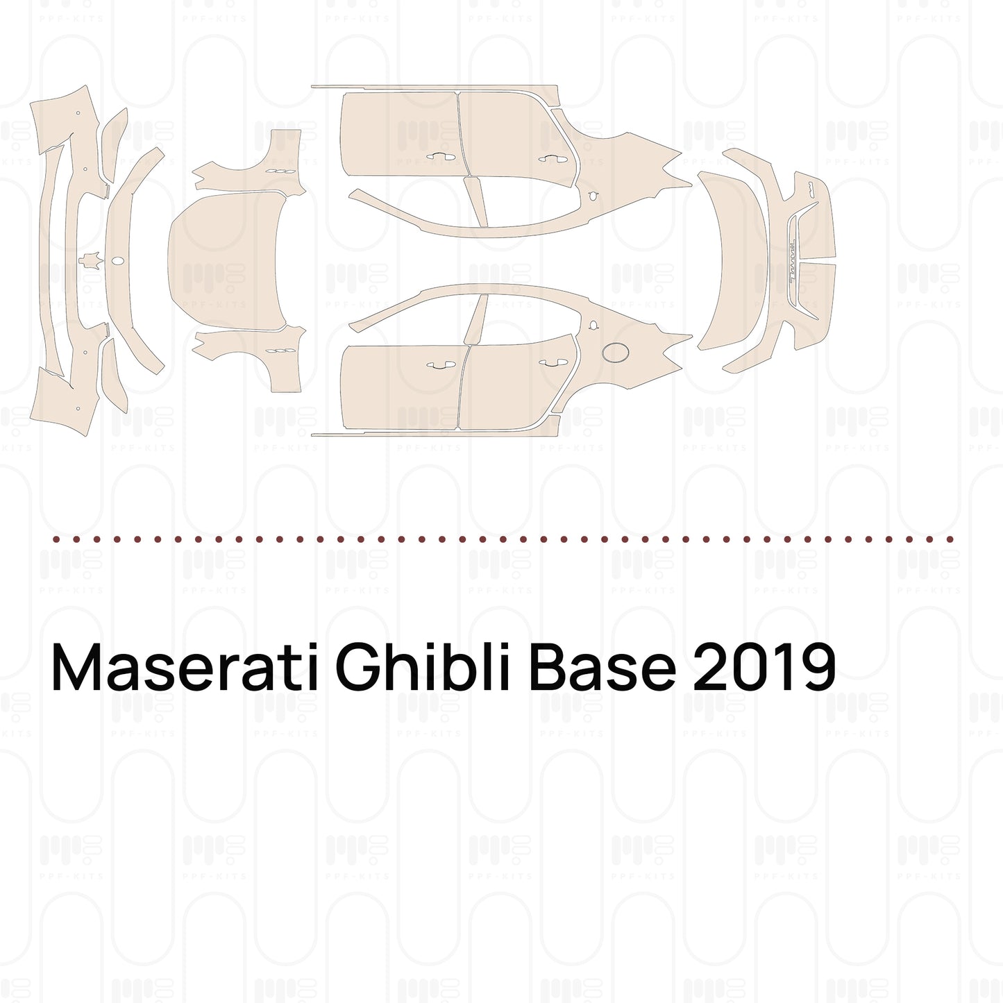 PPF prédécoupé Maserati Ghibli Base 2019