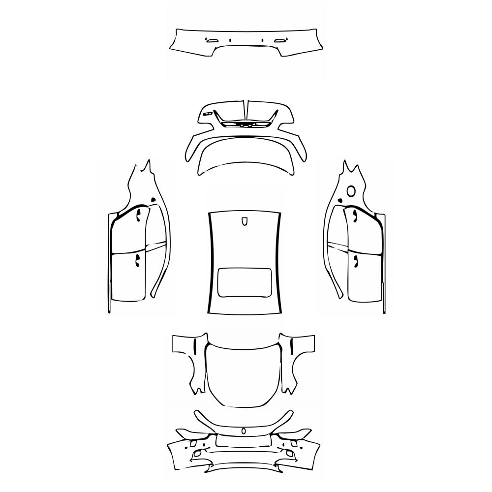 Pre-Cut PPF Maserati Ghibli Ghibli Base 2016 - PPF-Kits