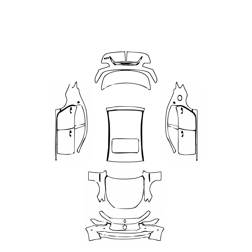 Pre-Cut PPF Maserati Ghibli Ghibli Base 2021 - PPF-Kits