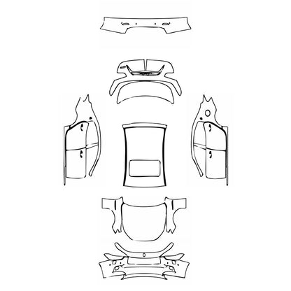 Pre-Cut PPF Maserati Ghibli Ghibli S Base 2017 - PPF-Kits