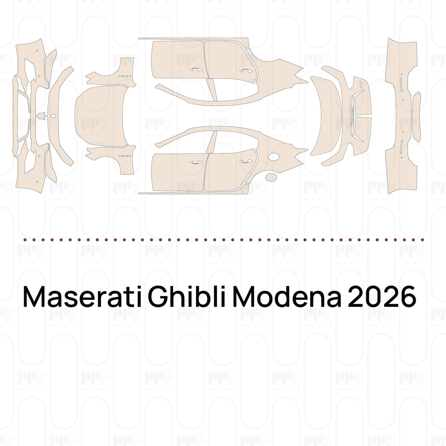 PPF prédécoupé Maserati Ghibli Modena 2026