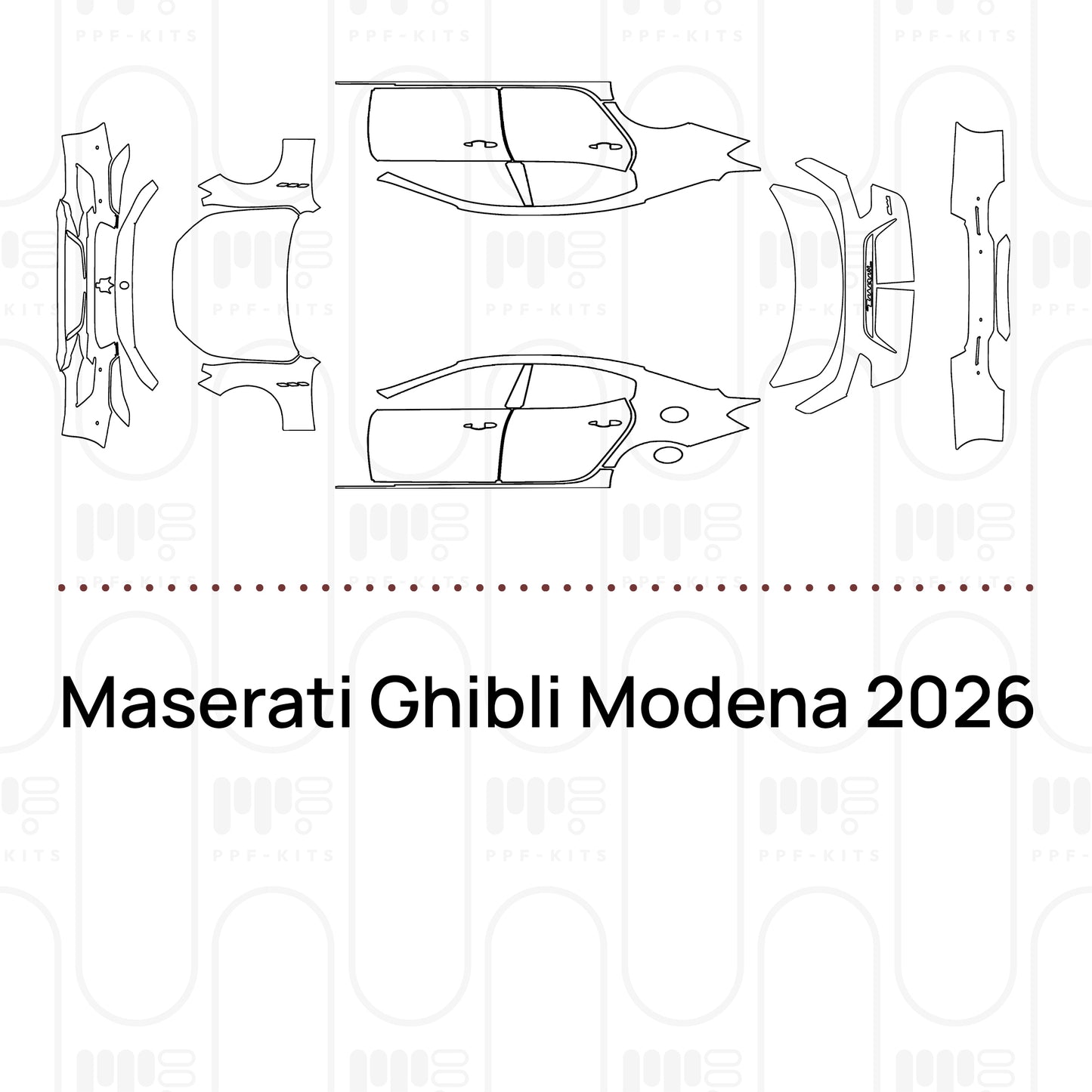 PPF prédécoupé Maserati Ghibli Modena 2026