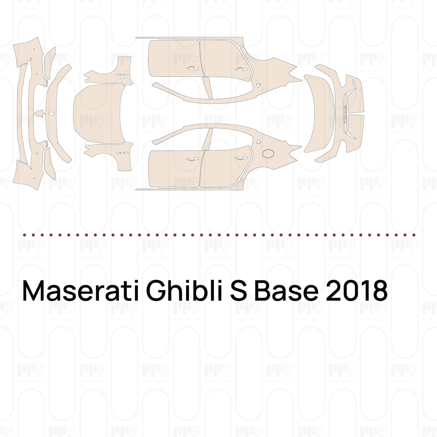 PPF prédécoupé Maserati Ghibli S Base 2018