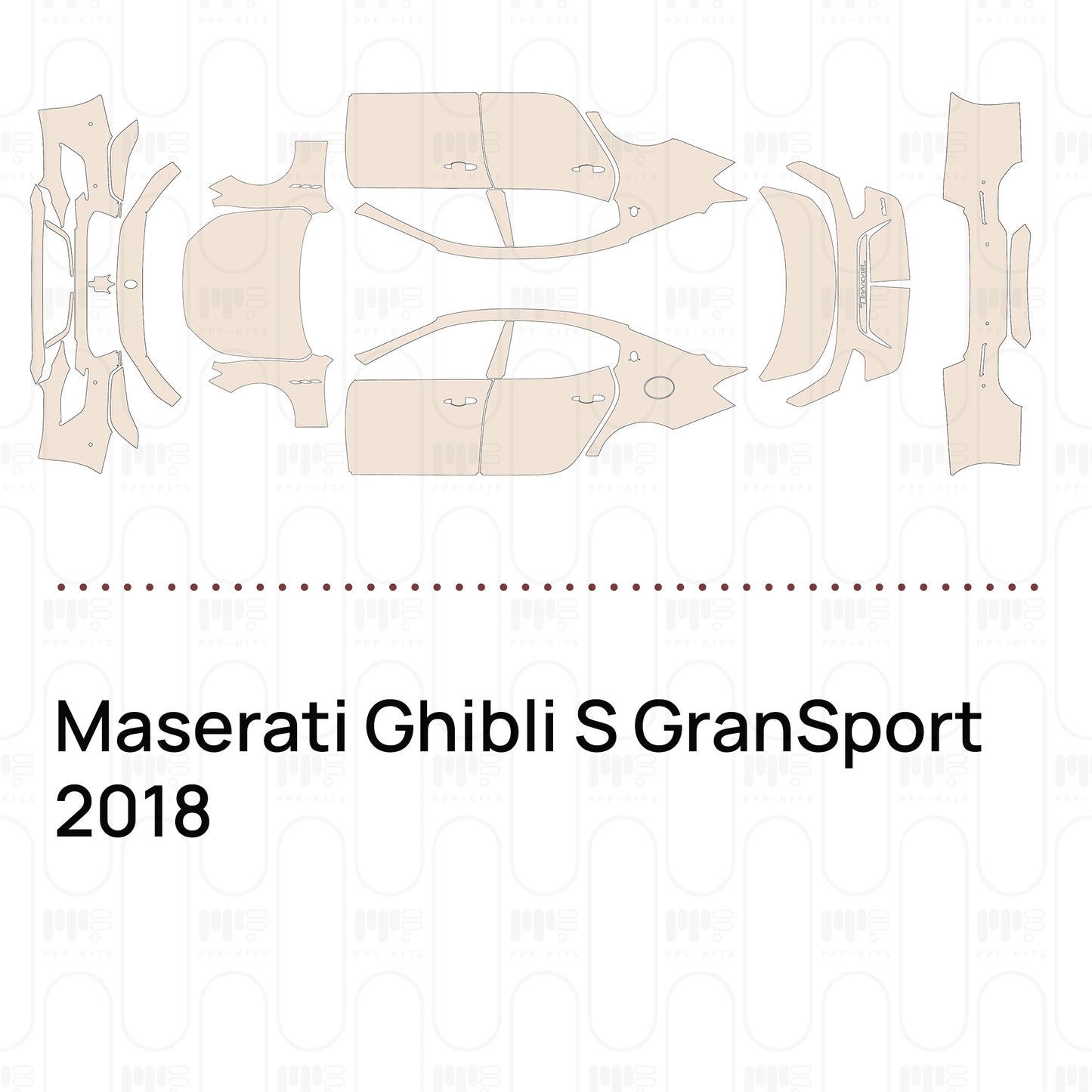 PPF prédécoupé Maserati Ghibli S GranSport 2018