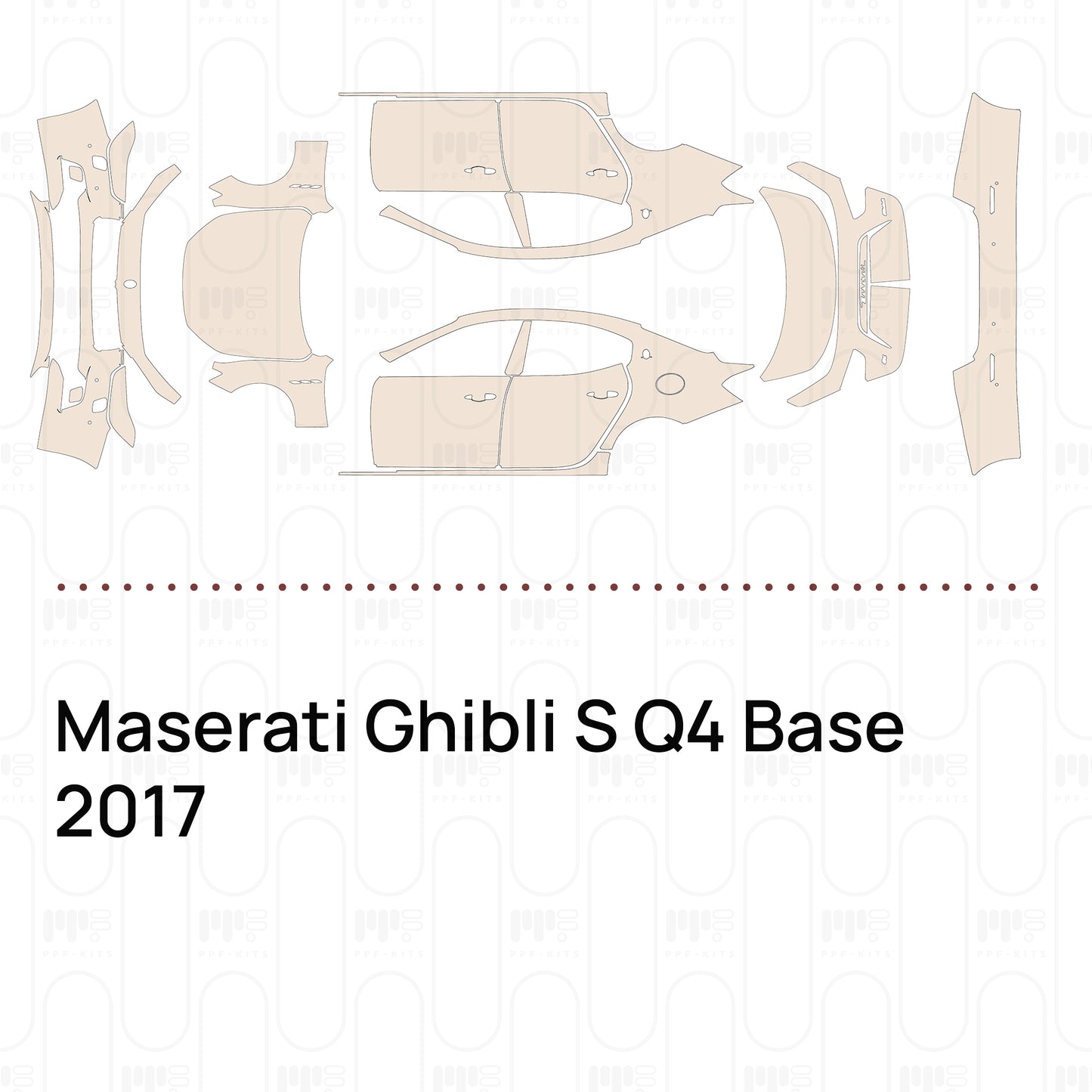 PPF prédécoupé Maserati Ghibli S Q4 Base 2017