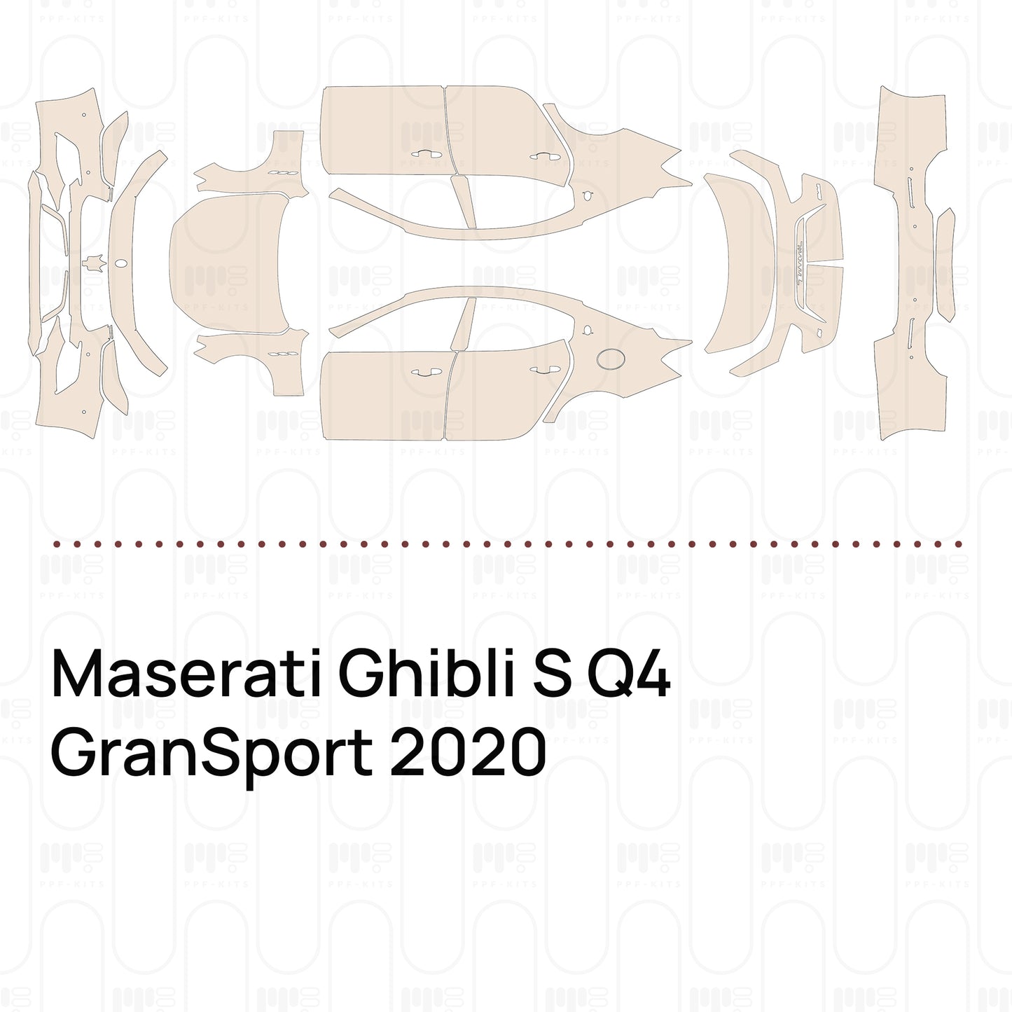 PPF prédécoupé Maserati Ghibli S Q4 GranSport 2020