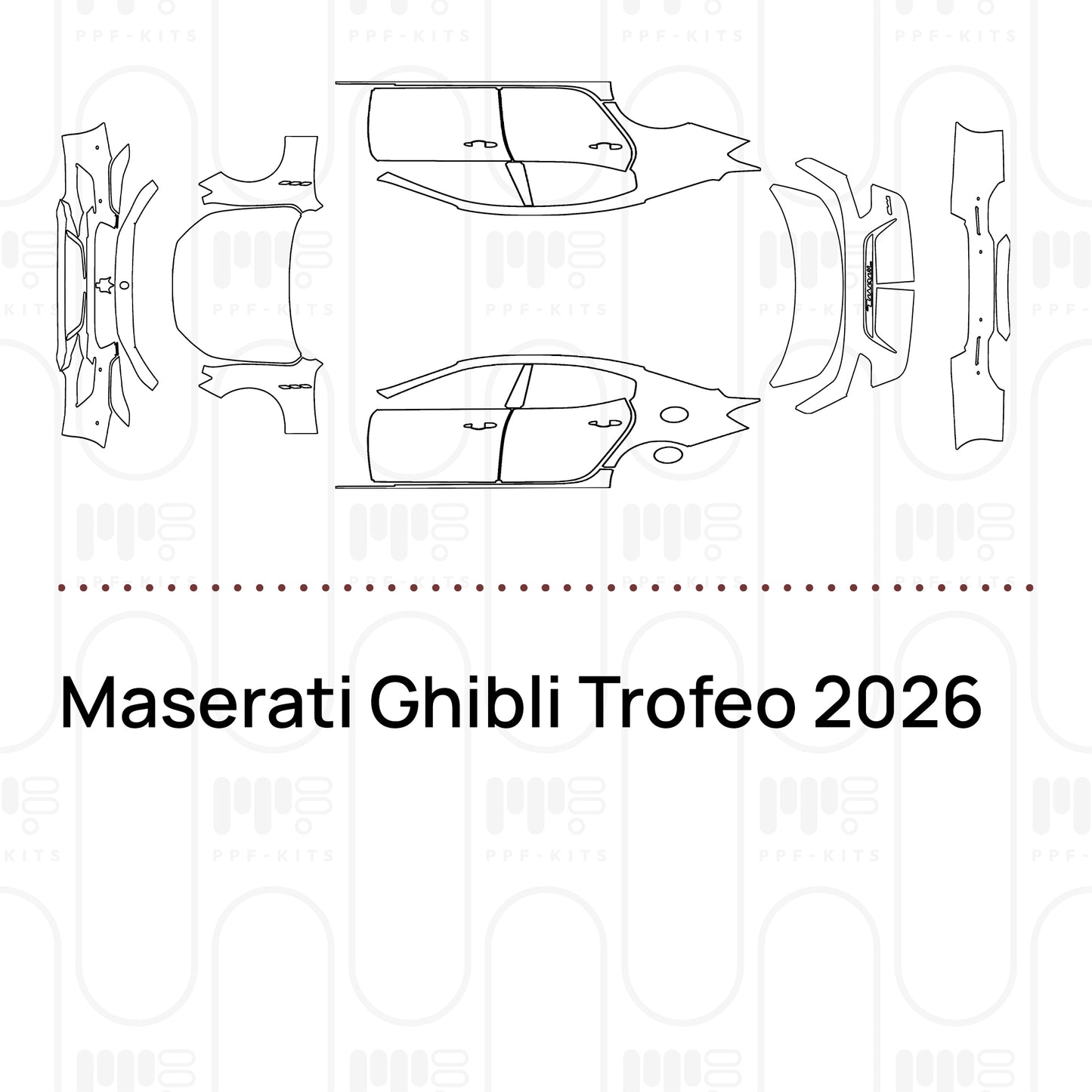 PPF prédécoupé Maserati Ghibli Trofeo 2026