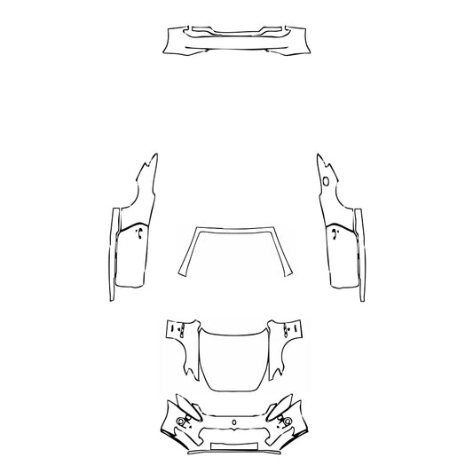Pre-Cut PPF Maserati GranCabrio Base 2012 - PPF-Kits