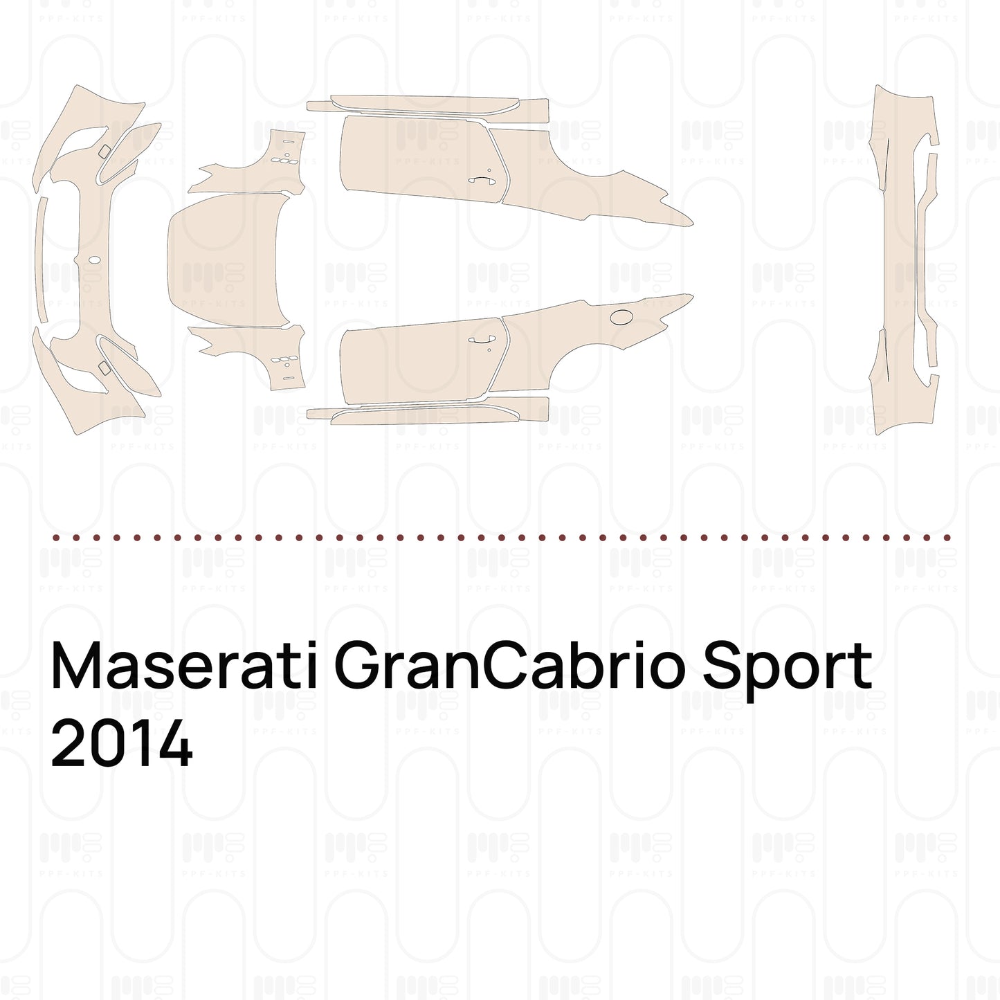 PPF prédécoupé Maserati GranCabrio Sport 2014