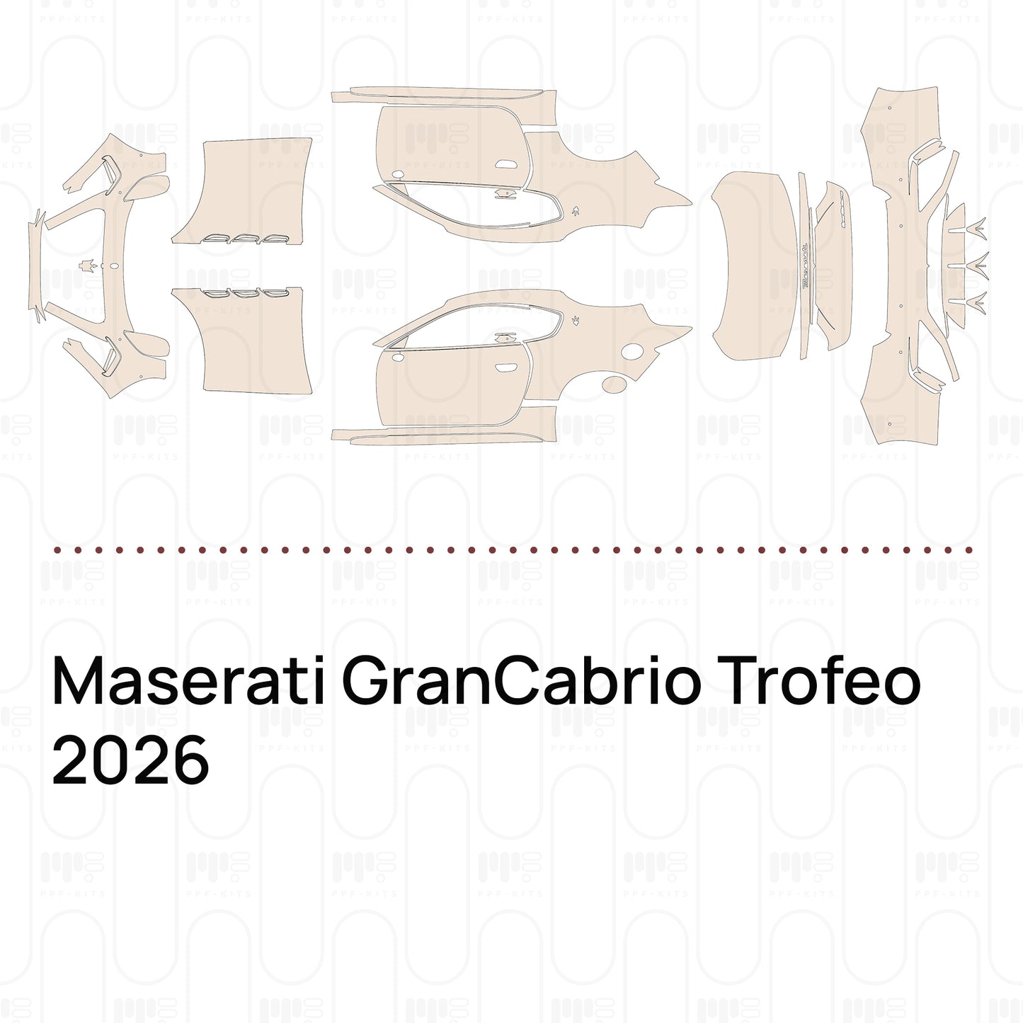 PPF prédécoupé Maserati GranCabrio Trofeo 2026