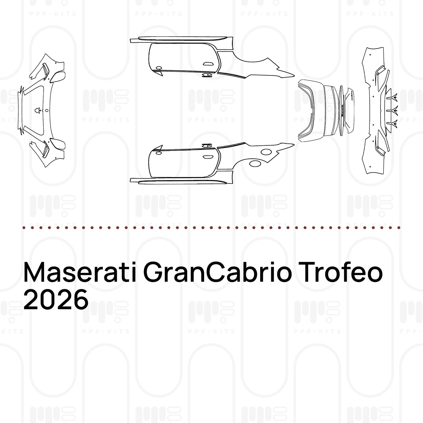 PPF prédécoupé Maserati GranCabrio Trofeo 2026