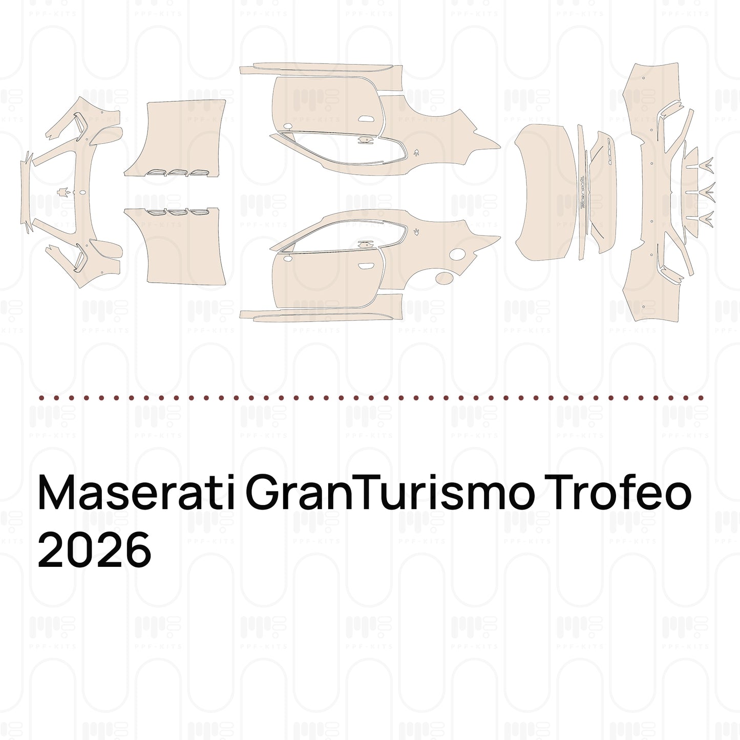 PPF prédécoupé Maserati GranTurismo Trofeo 2026